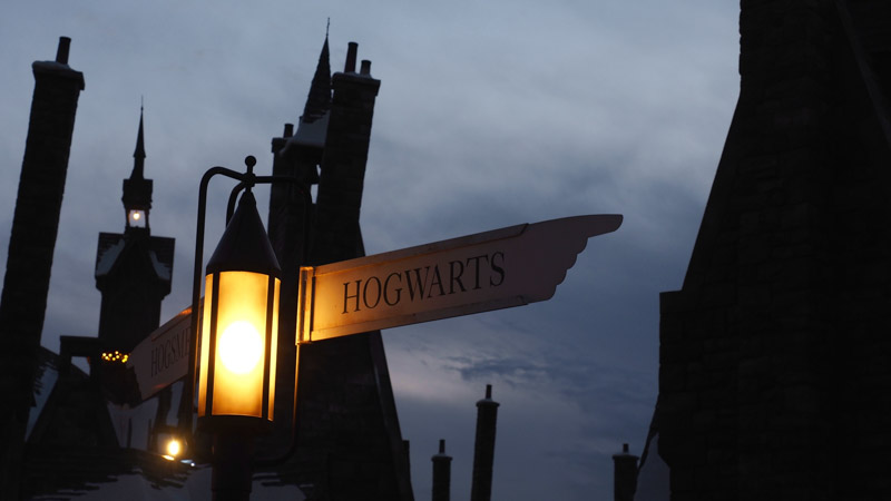 Placa de Hogwarts no Estúdio do Harry Potter em Londres
